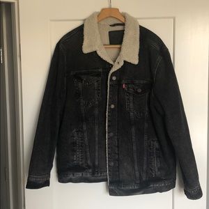 Black Levis Jean Jacket, XXL